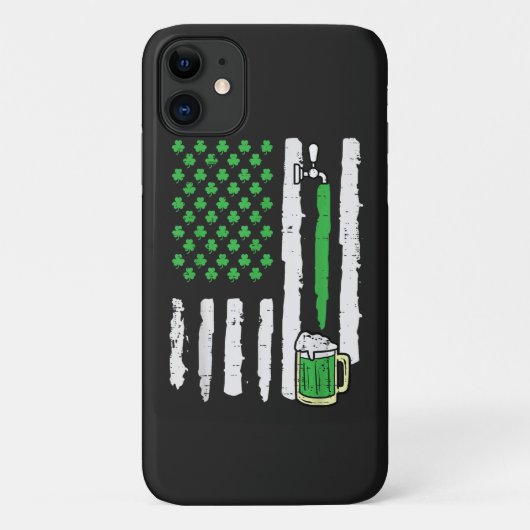 セントパトリックデーのアメリカ国旗聖人 Case-Mate iPhoneケース (裏面)