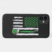 セントパトリックデーのアメリカ国旗聖人 Case-Mate iPhoneケース (裏面(横))