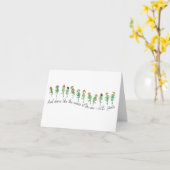 セントパトリックデーのイェイツ詩の引用手描き カード (黄色い花)