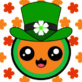 セントパトリックデーのエレガントなシャムロック型デザイン カード