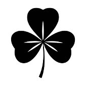 セントパトリックデーのエレガントなシャムロック型デザイン カード