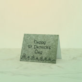 セントパトリックデーのカード シャムロックの境界線デザイン カード