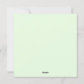 セントパトリックデーのカード シーズンカード (裏面)