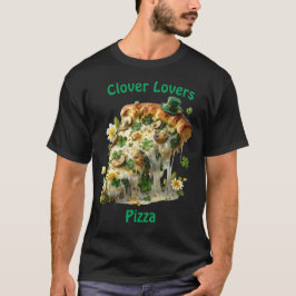 セントパトリックデーのクローバーラバーズピザ Tシャツ
