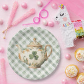 セントパトリックデーのクローバー湯飲み ペーパープレート (パーティー)