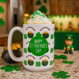 セントパトリックデーのコーヒーマグ Lucky Irish コーヒーマグカップ