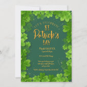 セントパトリックデーのシャムロックパーティー招待状 招待状 (正面)