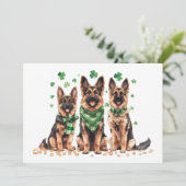 セントパトリックデーのジャーマンシェパード犬 シーズンカード (スタンド正面)