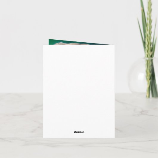 セントパトリックデーのドレスを着たアナトリアンシェパード犬 カード (裏面)