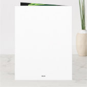 セントパトリックデーのドレスを着たジャックラッセル犬 カード (裏面)