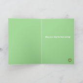 セントパトリックデーのハムスターのグリーティングカード カード (内部)