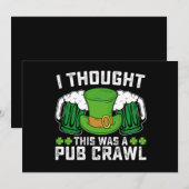 セントパトリックデーのパブ巡りだと思った 招待状 (正面/裏面)