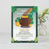 セントパトリックデーのパーティー招待チラシ 招待状 (スタンド正面)