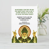 セントパトリックデーのパーティー招待状 招待状 (スタンド正面)