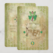 セントパトリックデーのパーティー招待状 招待状 (正面/裏面)