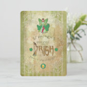 セントパトリックデーのパーティー招待状 招待状 (スタンド正面)