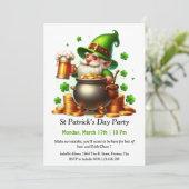 セントパトリックデーのパーティー招待 - たくさんのビール 🍀 招待状 (スタンド正面)