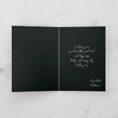 セントパトリックデーのビールイラストと幸運を祈って カード (内部)