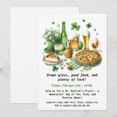 セントパトリックデーのピクニック – 幸運な楽しみ 招待状 (正面/裏面)