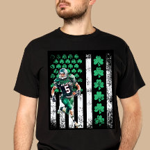 セントパトリックデーのフットボールTシャツ ダサかわデザイン