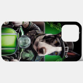 セントパトリックデーのブルテリアの自転車運転 Case-Mate iPhoneケース (裏面 (横))
