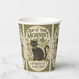 セントパトリックデーのペーパカップ Top O' The Morning 紙コップ