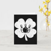 セントパトリックデーのボウリング アイリッシュ シャムロック ボウリング ロ カード (黄色い花)