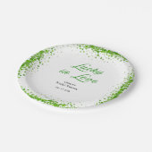セントパトリックデーのラッキーラブ ブライダルシャワー ペーパープレート (アングル)