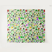 セントパトリックデーのレースパレードパーティーフォトブース タペストリー (正面(横))