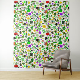 セントパトリックデーのレースパレードパーティーフォトブース タペストリー