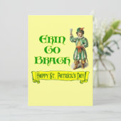 セントパトリックデーのヴィンテージアートカスタム招待状 招待状 (スタンド正面)