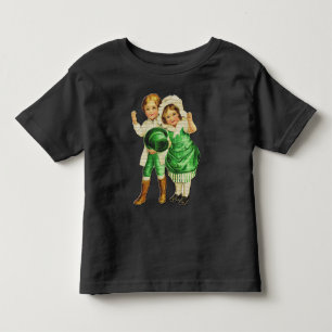 セントパトリックデーのヴィンテージ子供用シャツ トドラーTシャツ