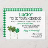 セントパトリックデーの不動産プロモーション シーズンカード (正面/裏面)