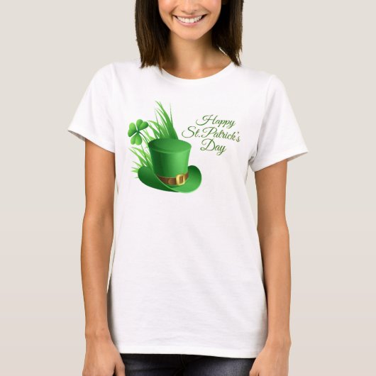 セントパトリックデーの女性用Tシャツ Tシャツ (正面)