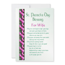 セントパトリックデーの妻へのアイルランドの祝福
