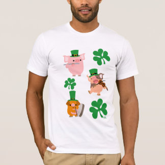 セントパトリックデーの小さなミュージシャンTシャツ Tシャツ