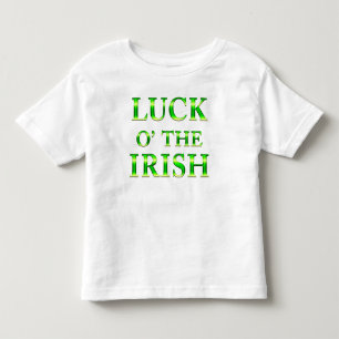 セントパトリックデーの帽子 幼児男子 白のTシャツ トドラーTシャツ
