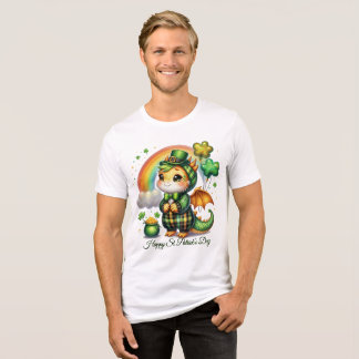 セントパトリックデーの幸せな男性用 トライブレンドＴシャツ
