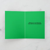 セントパトリックデーの日 シャムロックの猫 シーズンカード (内部)