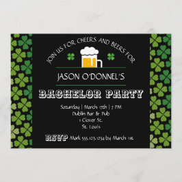セントパトリックデーの独身最後の祝いパーティー招待状 招待状