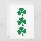 セントパトリックデーの猫好きのためのパーティー招待状 招待状 (裏面)