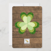 セントパトリックデーの素朴なパーティー招待状 招待状 (裏面)