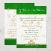 セントパトリックデーの結婚式招待状 クラダフ 招待状 (正面/裏面)