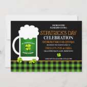 セントパトリックデーの緑のビールパーティー招待状 招待状 (正面)