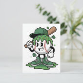 セントパトリックデーの面白い野球デザイン シーズンカード (スタンド正面)