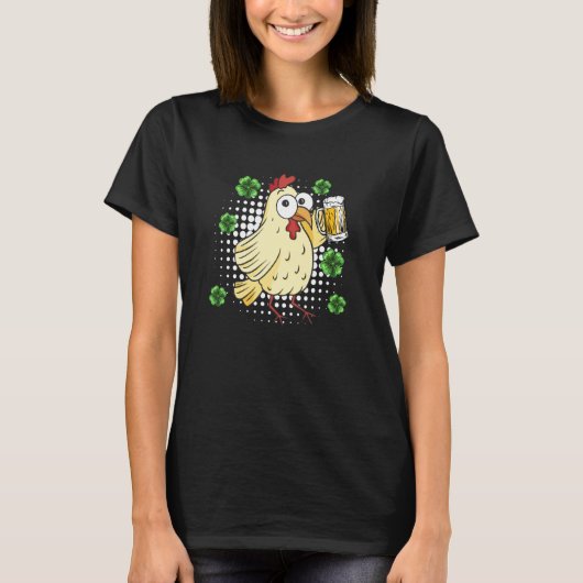 セントパトリックデーの鶏 1 Tシャツ (正面)