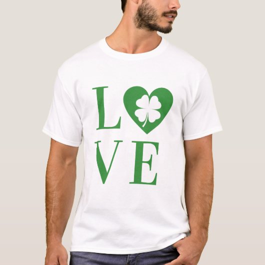 セントパトリックデーを愛してる Tシャツ (正面)