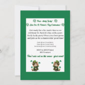 セントパトリックデーパーティーの招待状 - 猫好きのための シーズンカード (正面)