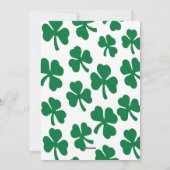 セントパトリックデーパーティーの招待状 - 猫好きのための シーズンカード (裏面)