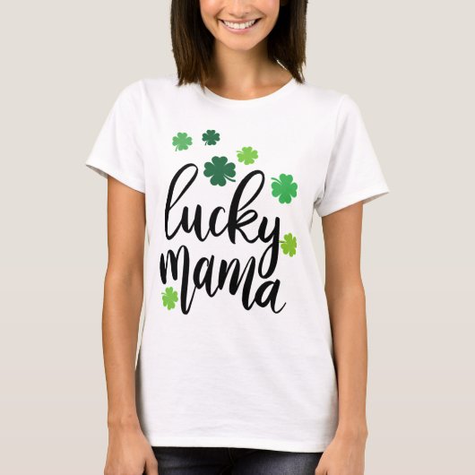 セントパトリックデーラッキーママ Tシャツ (正面)